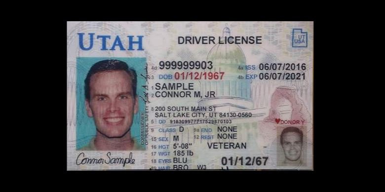 Utah Drivers License - fasrhead